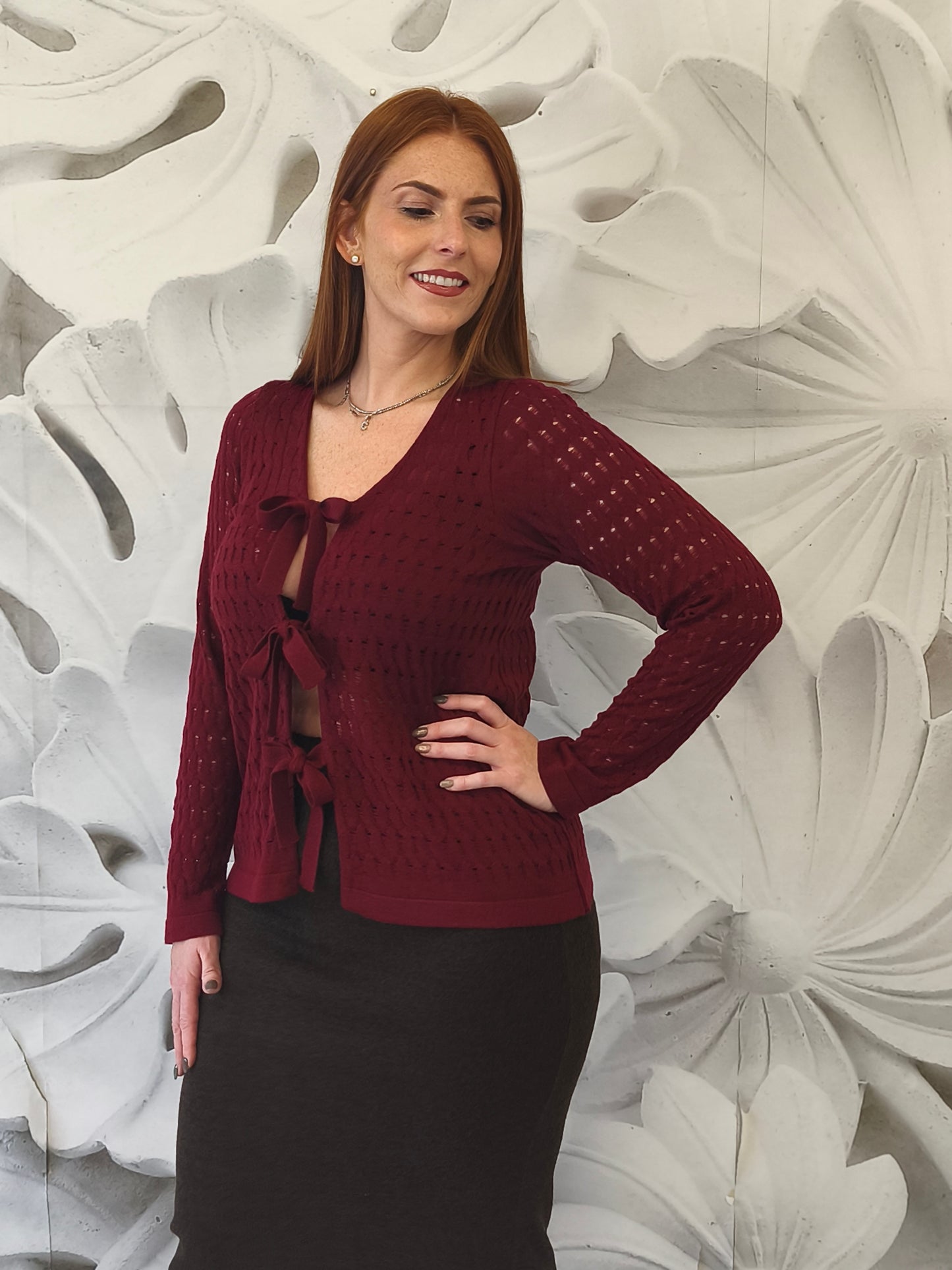 # cardigan traforato