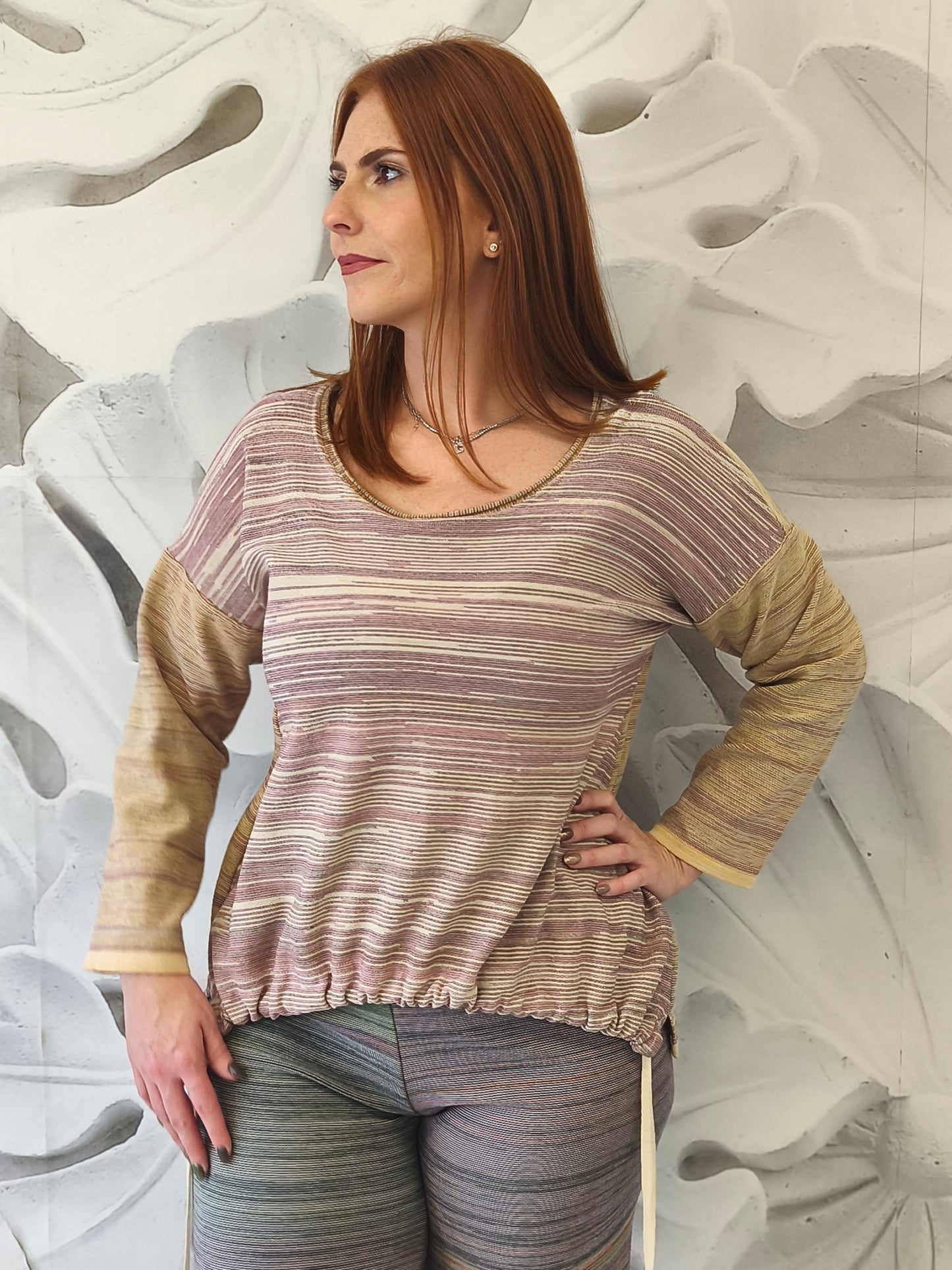 # maglia melange coulisse