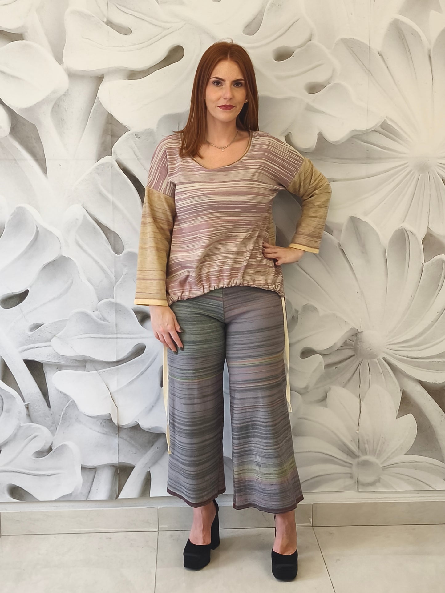# maglia melange coulisse