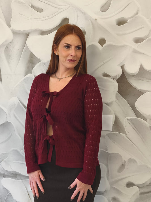 # cardigan traforato